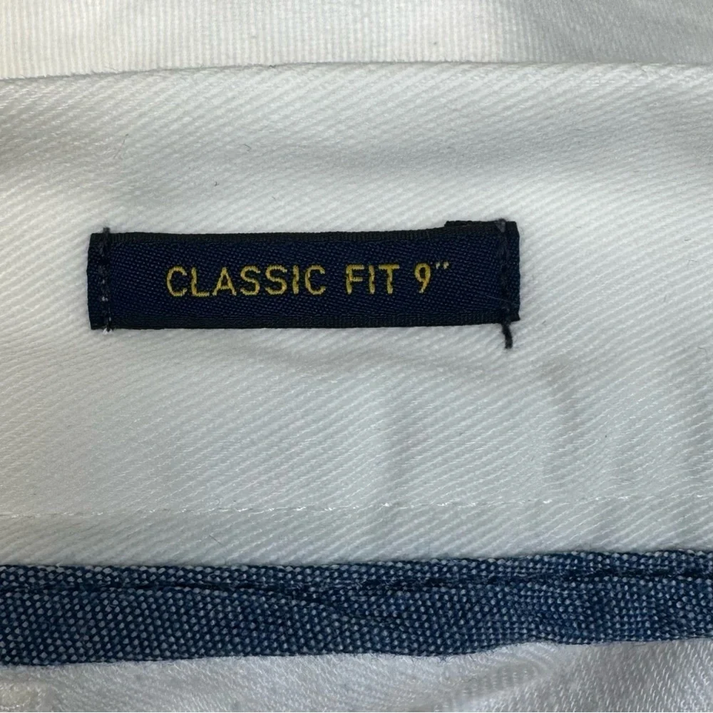 RALPH LAUREN POLO 100% COTTON CLASSIC FIT WHITE SHORTS 9” INSEAM MEN’S 38